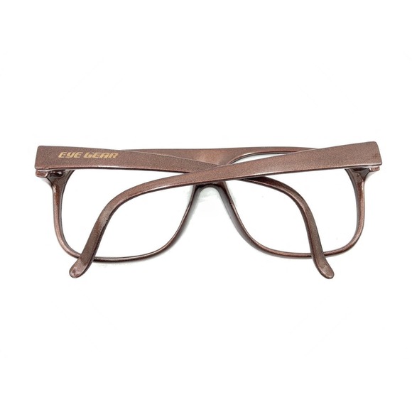 Eye Gear Brown Oversized Square Aviator Sunglasses Frames 140 Designer Men Women - Picture 11 of 12